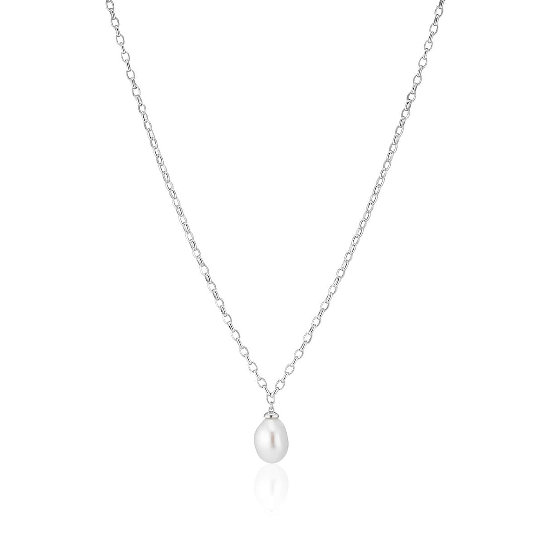 Sif Jakobs Padua Uno Pearl Necklace - Silver - SJ-N2455-P