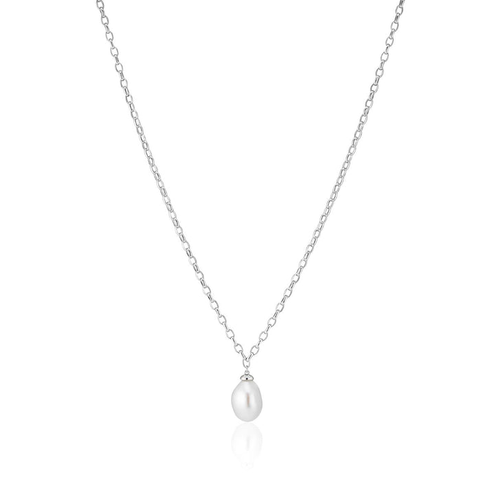 Sif Jakobs Padua Uno Pearl Necklace - Silver - SJ-N2455-P