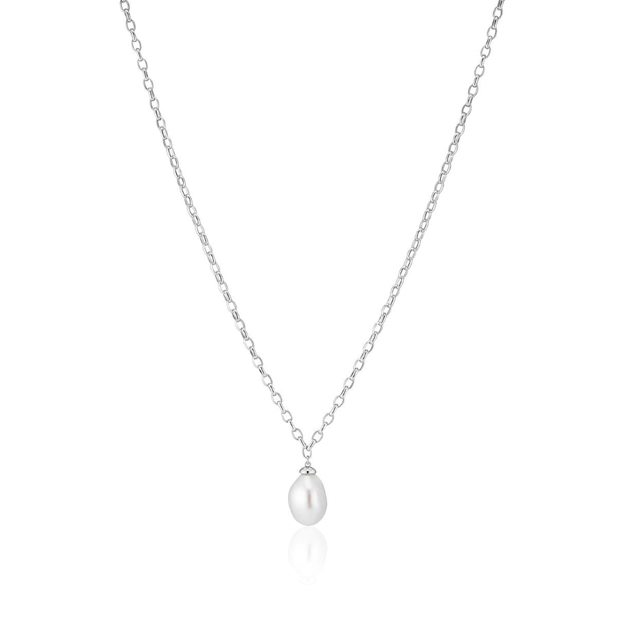 Sif Jakobs Padua Uno Pearl Necklace - Silver - SJ-N2455-P