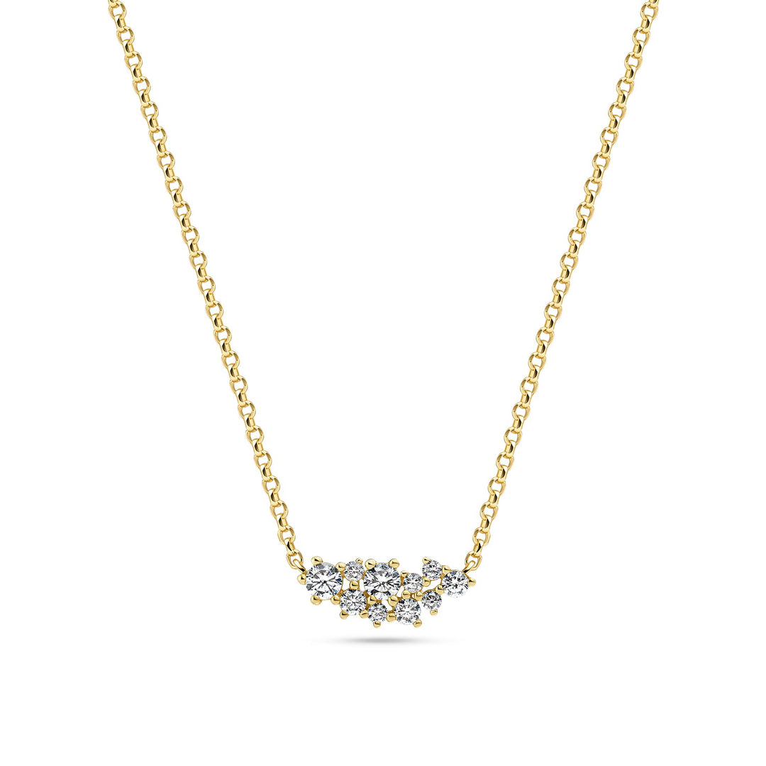 Sif Jakobs Cristallo Piccolo Gold Necklace SJ-N2497-CZ-YG