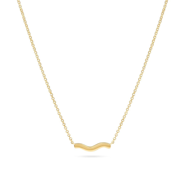 Sif Jakobs Ellera Waves Pianura Gold Necklace - SJ-N3859-YG