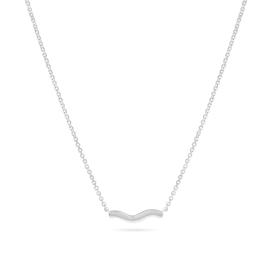 Sif Jakobs Ellera Waves Pianura Necklace - Silver - SJ-N3859