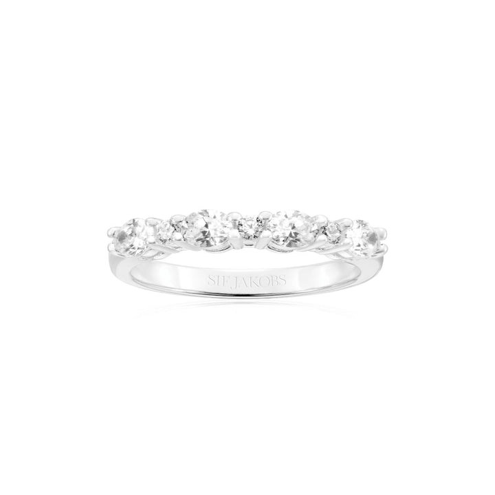 Sif Jakobs Ellera Ovale Ring - Silver with White Zirconia