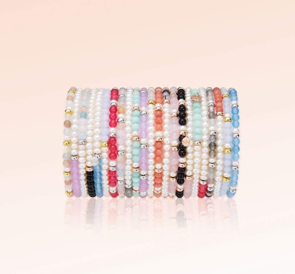 Jersey Pearl Sky Bracelets
