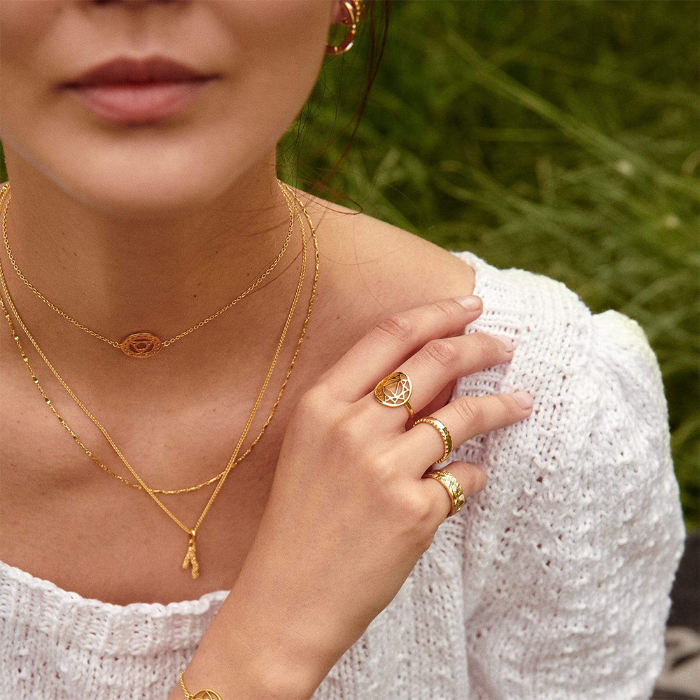 Daisy Isla Tidal Twist Necklace - Gold