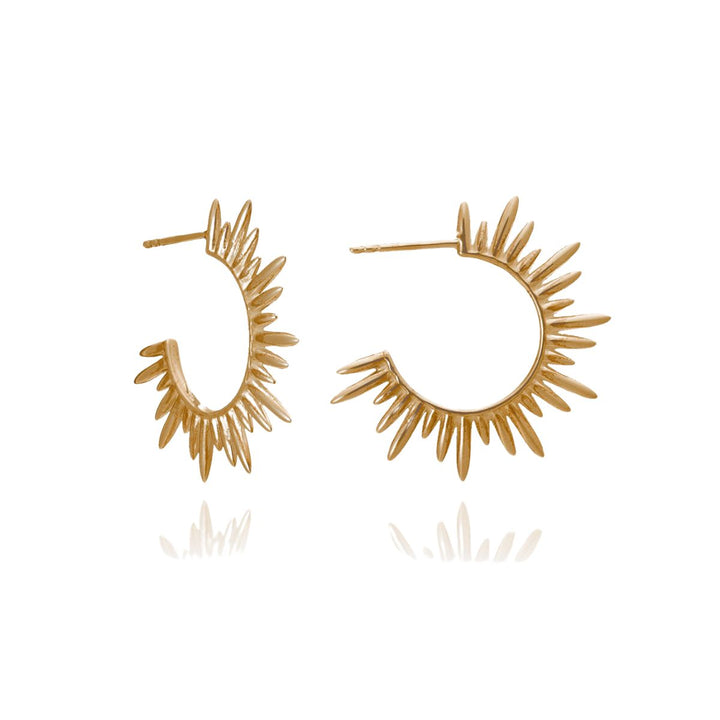 Rachel Jackson Electric Goddess Medium Hoop Earrings Gold SNE27GP
