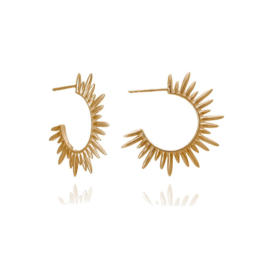 Rachel Jackson Electric Goddess Medium Hoop Earrings Gold SNE27GP