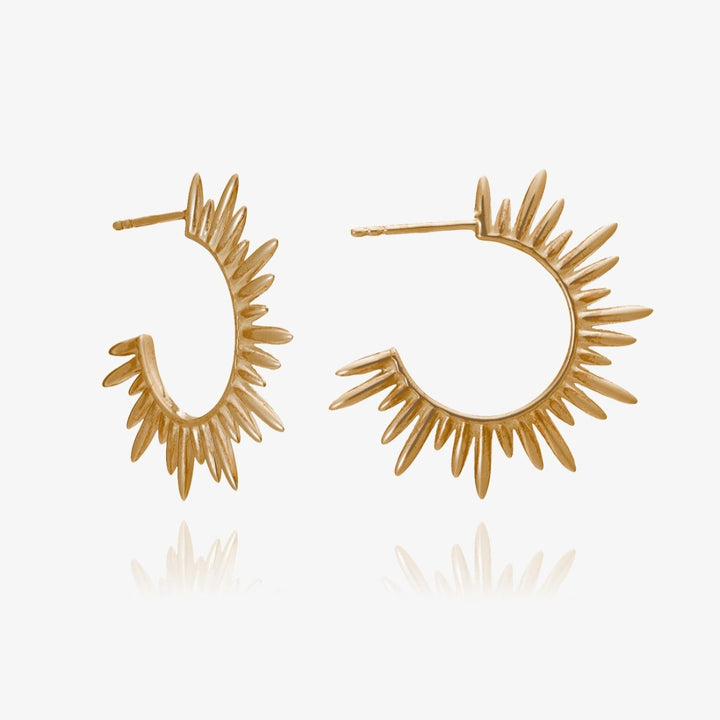 Rachel Jackson Electric Goddess Medium Hoop Earrings Gold SNE27GP