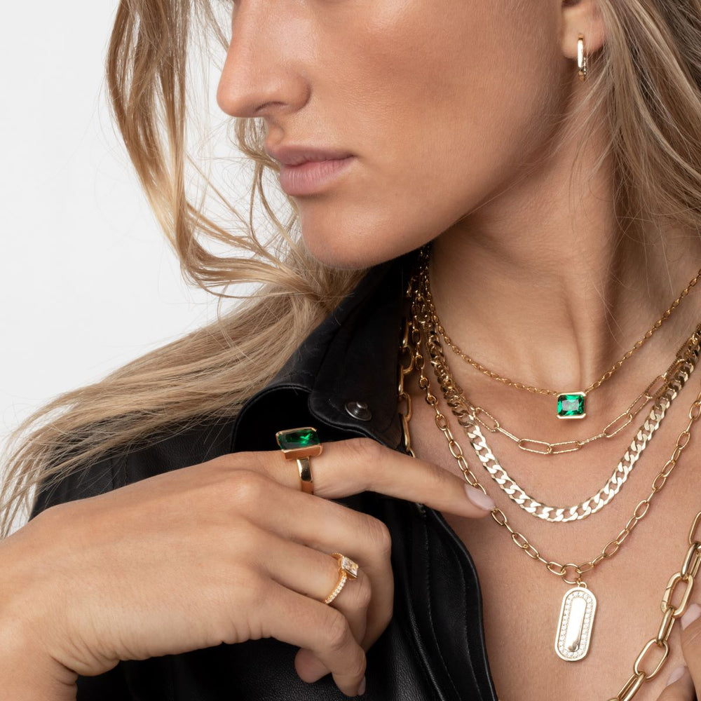 Sif Jakobs Roccanova Piccolo Ring - Gold with White Zirconia