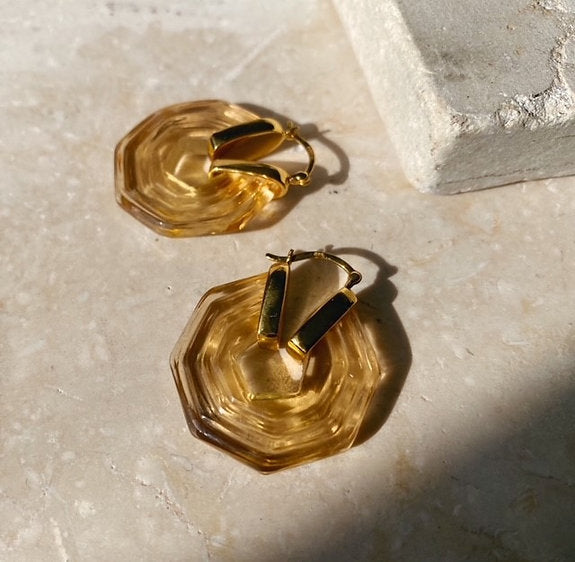 Shyla Sphinx Earrings - Soft Champagne