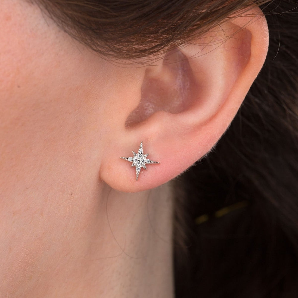 Scream Pretty Starburst Stud Earrings - Gold SPESGS32