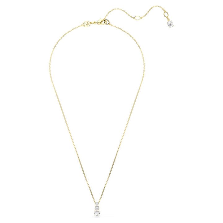 Swarovski Attract Trilogy Round Pendant - White with Gold Tone Plating 5723298
