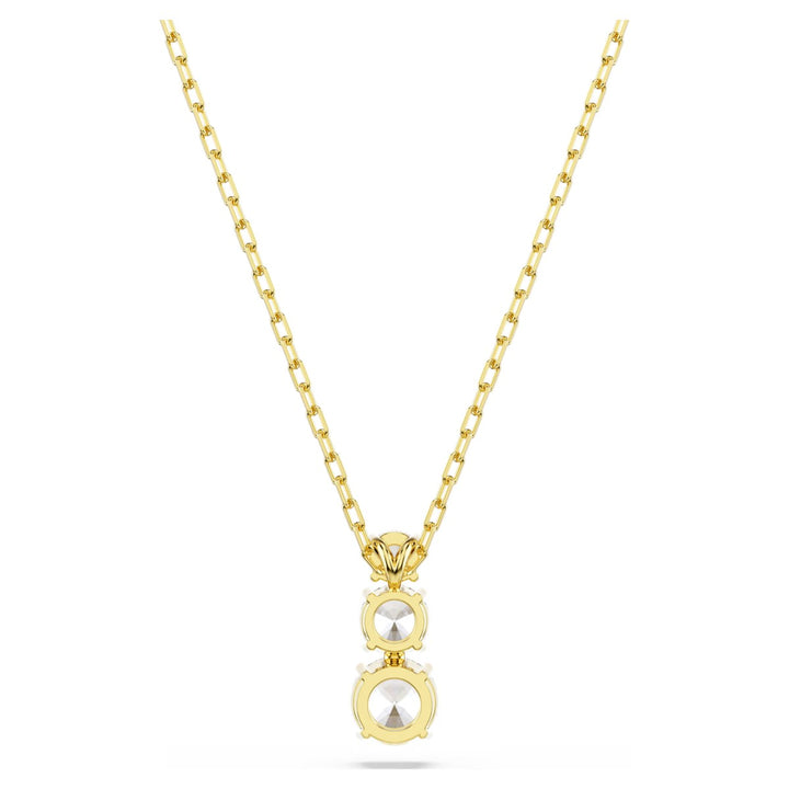 Swarovski Attract Trilogy Round Pendant - White with Gold Tone Plating 5723298