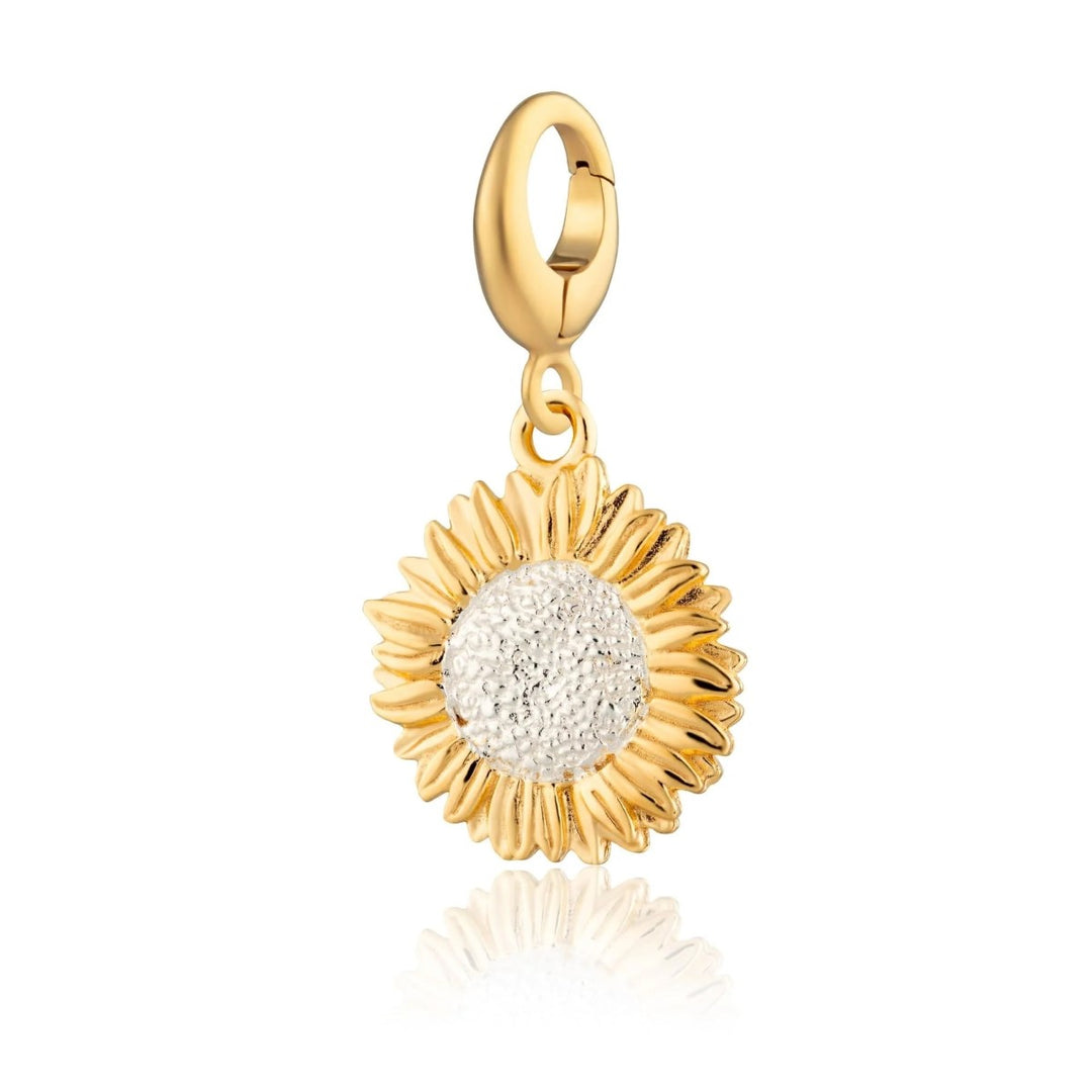 Lily Charmed Sunflower Charm Gold - item number CSGSF