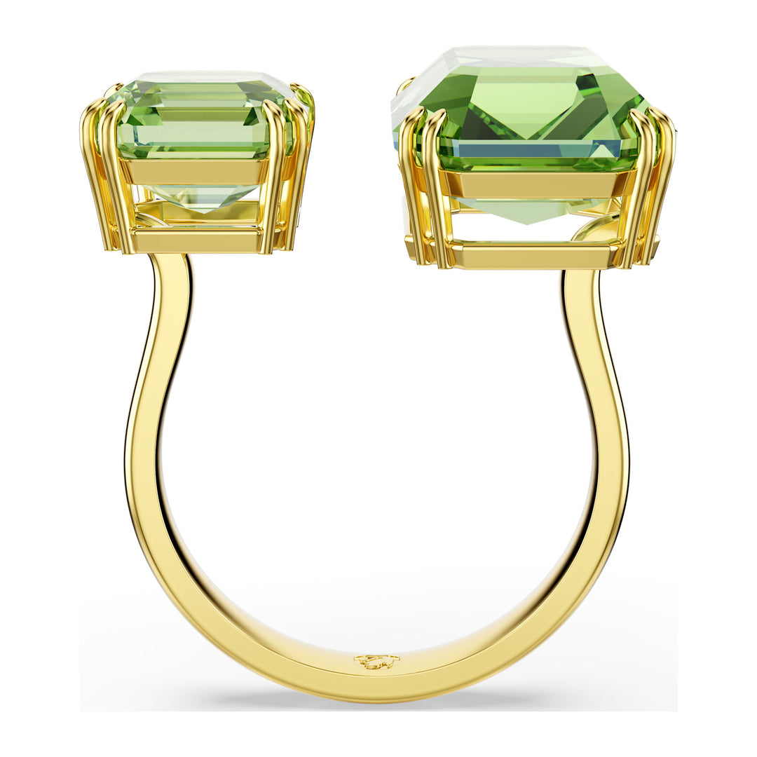 Niche Jewellery Swarovski Millenia Octagon Cut Green Gold Tone Plated detail