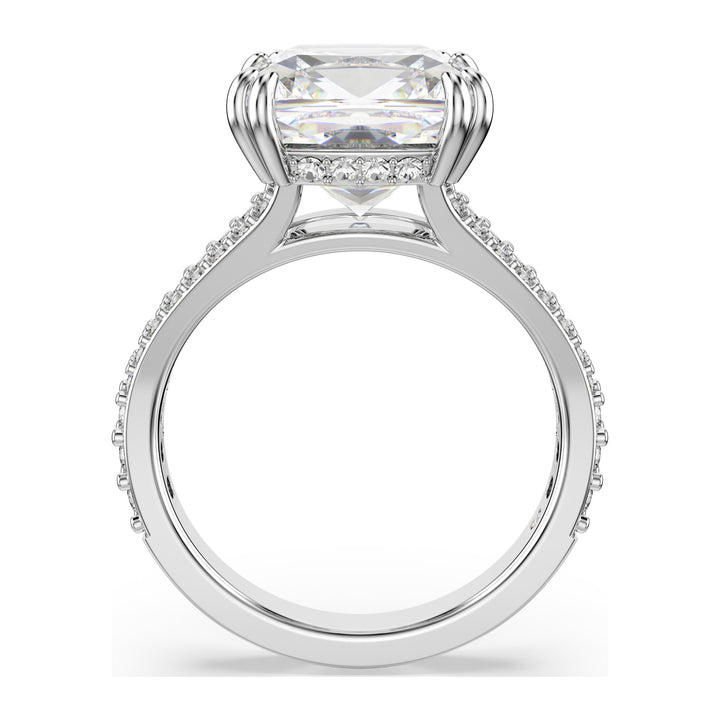 Niche Jewellery Swarovski Constella Cocktail Ring Square Cut Pavé White Rhodium Plated detail