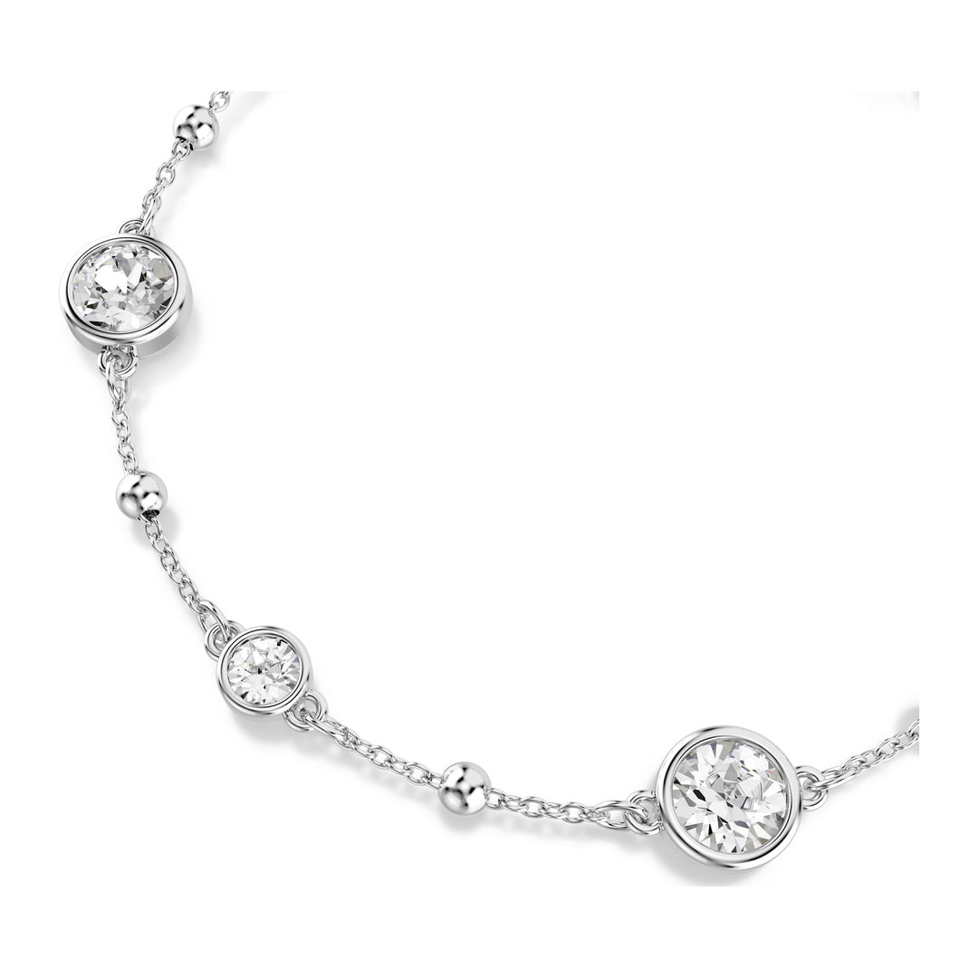 Niche Jewellery Swarovski Imber Bracelet Round Cut - White with Rhodium Plating detail