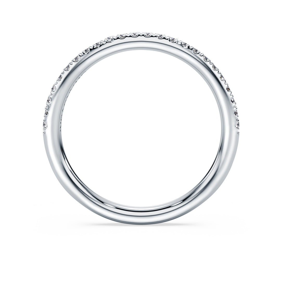 Niche Jewellery Swarovski Eternity Band Ring Lab-Grown Diamonds 0.2ct Round Shape 18K White Gold detail