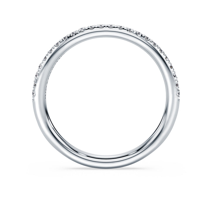 Niche Jewellery Swarovski Eternity Band Ring Lab-Grown Diamonds 0.2ct Round Shape 18K White Gold detail