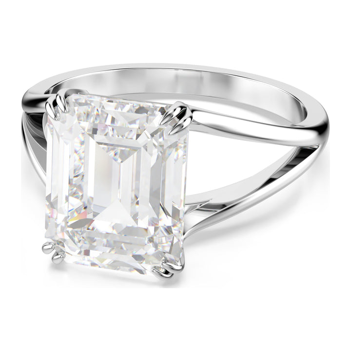 Niche Jewellery Swarovski Stilla Cocktail Ring Octagon Cut White Rhodium Plated