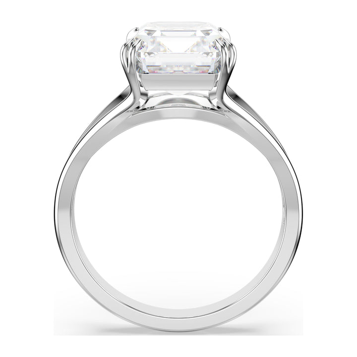 Niche Jewellery Swarovski Stilla Cocktail Ring Octagon Cut White Rhodium Plated detail
