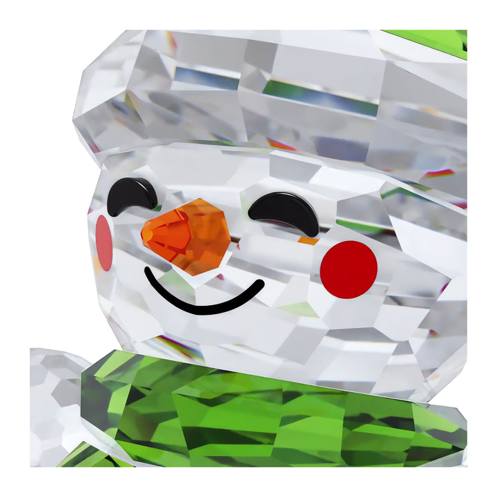 Niche Jewellery Swarovski Crystal Holiday Cheers Rocking Snowman detail