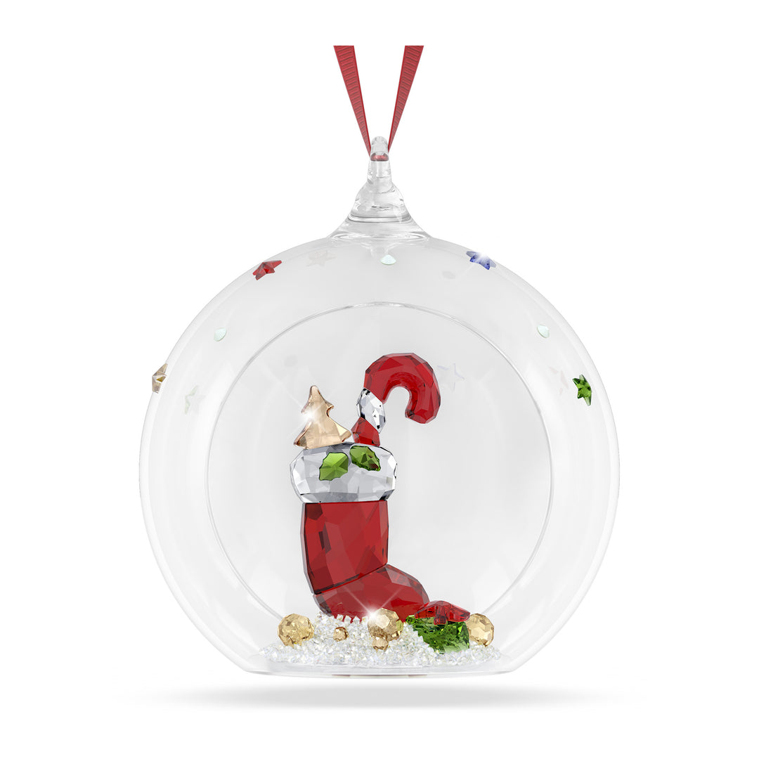 Niche Jewellery Swarovski Crystal Holiday Cheers Stocking and Candy Ball Ornament