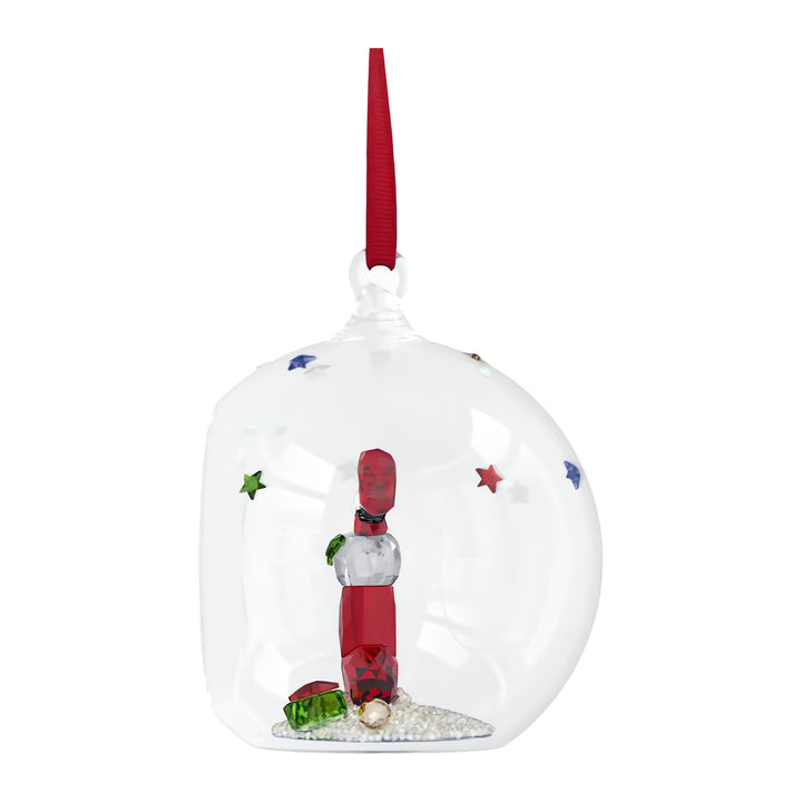 Niche Jewellery Swarovski Crystal Holiday Cheers Stocking and Candy Ball Ornament detail