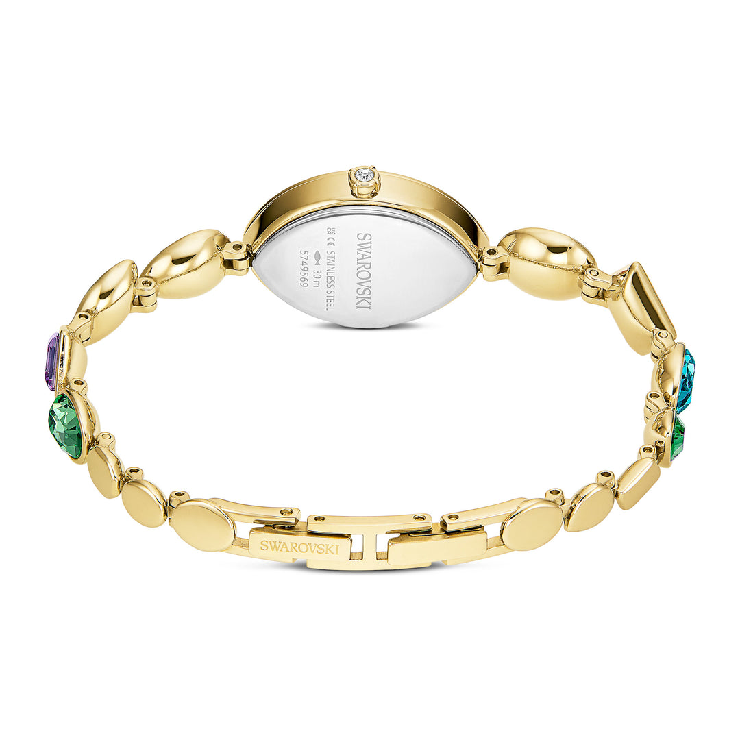Niche Jewellery Swarovski Gema Watch Crystal Bracelet Gold Tone with Gold Tone Finish detail