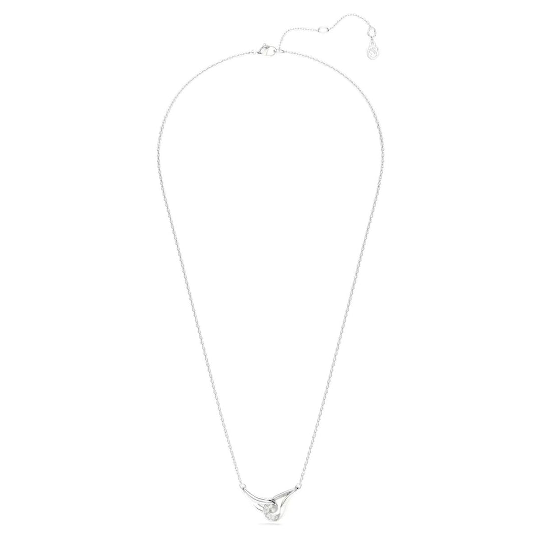 Swarovski Classica Pendant Round Cut Interlocking - White Sterling Silver