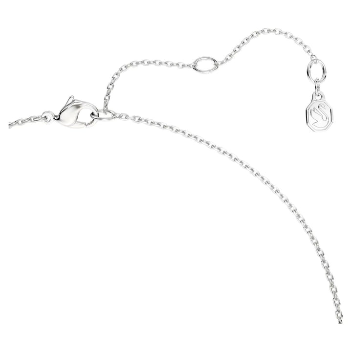 Swarovski Classica Pendant Round Cut Interlocking - White Sterling Silver