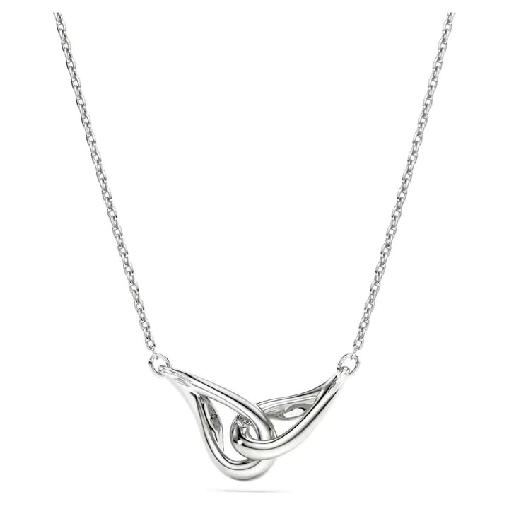 Swarovski Classica Pendant Round Cut Interlocking - White Sterling Silver
