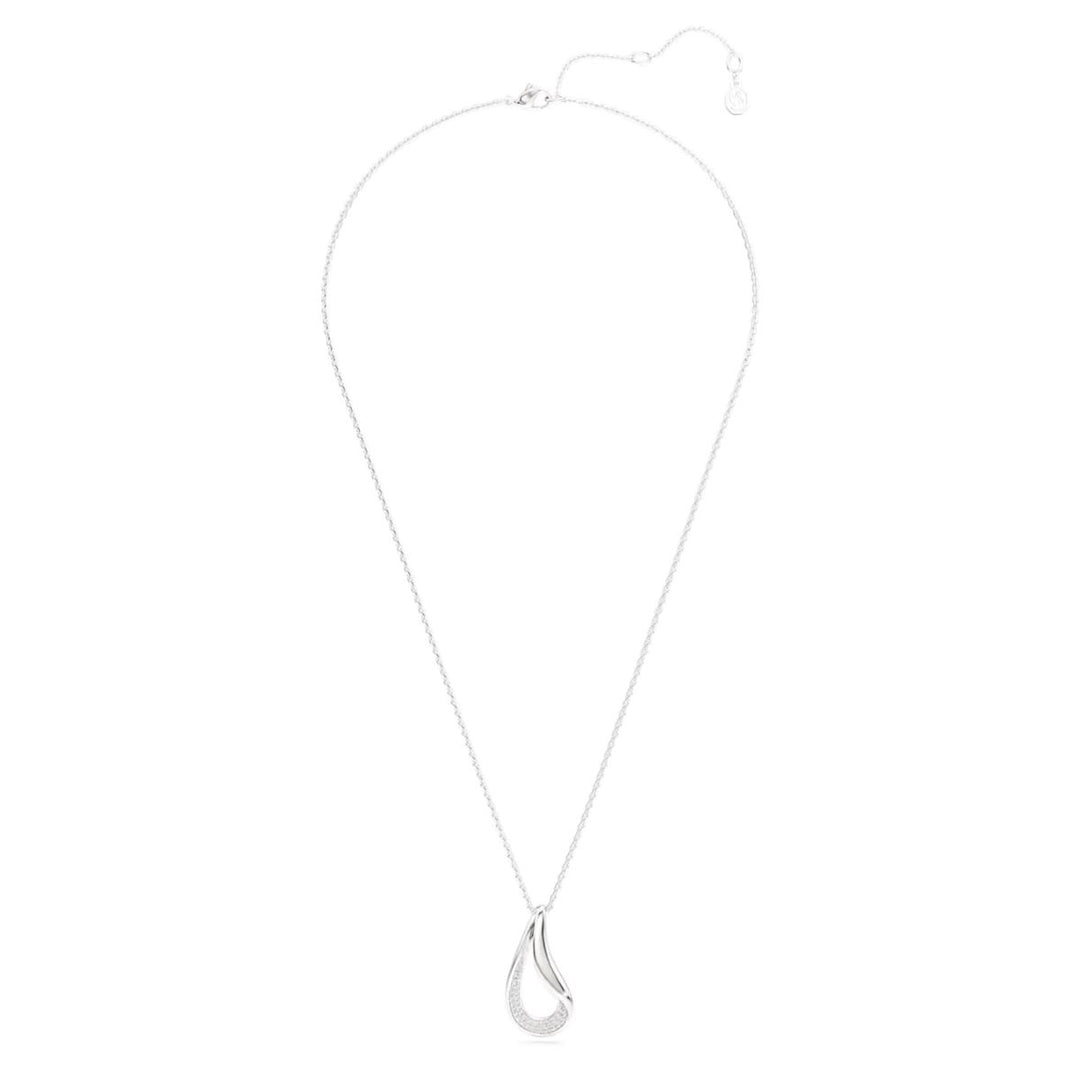 Swarovski Classica Pendant Round Cut Interlocking - White Sterling Silver