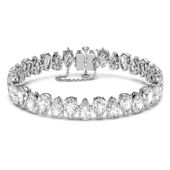 Swarovski Millenia Pear Cut Bracelet - White with Rhodium Plating 5598350