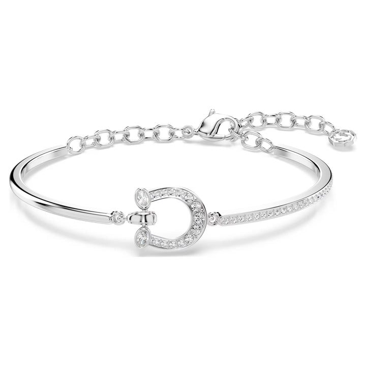 Swarovski Symbolica Bracelet Pavé Horseshoe White with Rhodium Plating
