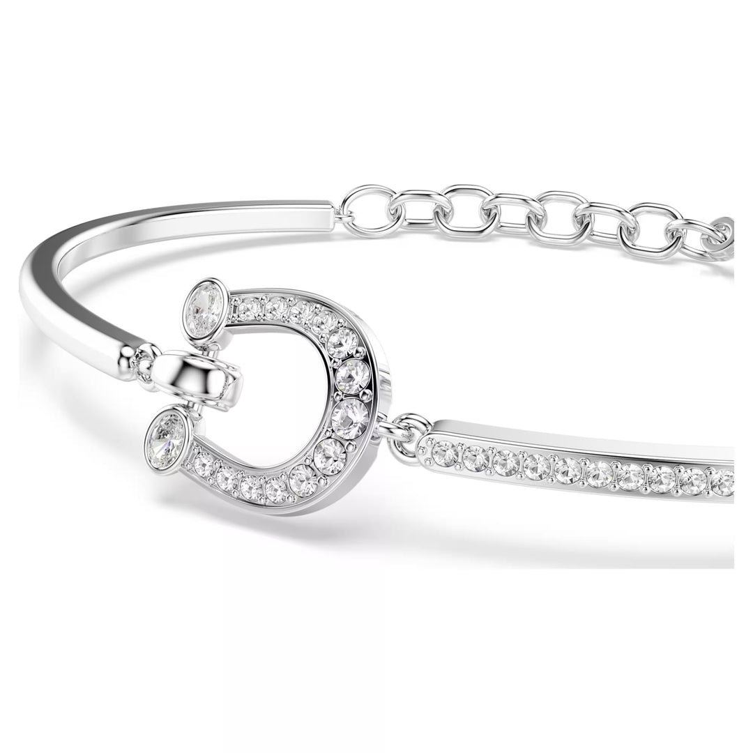 Swarovski Symbolica Bracelet Pavé Horseshoe White with Rhodium Plating