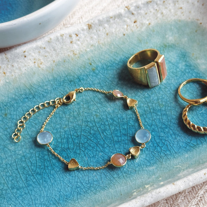 Sarah Alexander Tahiti Sunset Gemstone Charm Bracelet