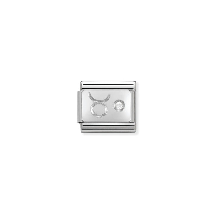 Nomination Silver and Zirconia Classic Taurus Charm - 330302/02