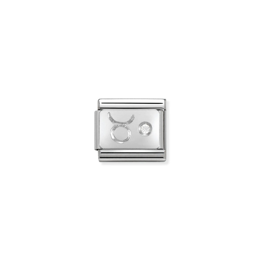 Nomination Silver and Zirconia Classic Taurus Charm - 330302/02
