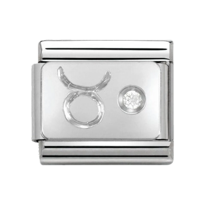 Nomination Silver and Zirconia Classic Taurus Charm - 330302/02