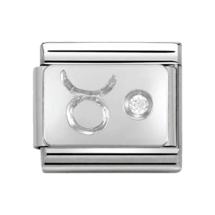 Nomination Silver and Zirconia Classic Taurus Charm - 330302/02