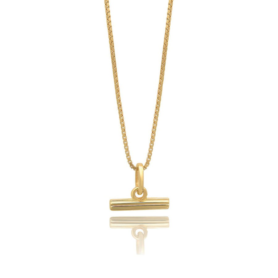 Rachel Jackson Mini T-Bar Necklace Gold TBN12GP