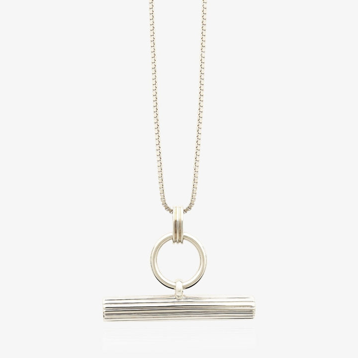 Rachel Jackson Personalised T-Bar Necklace Silver TBN3CS