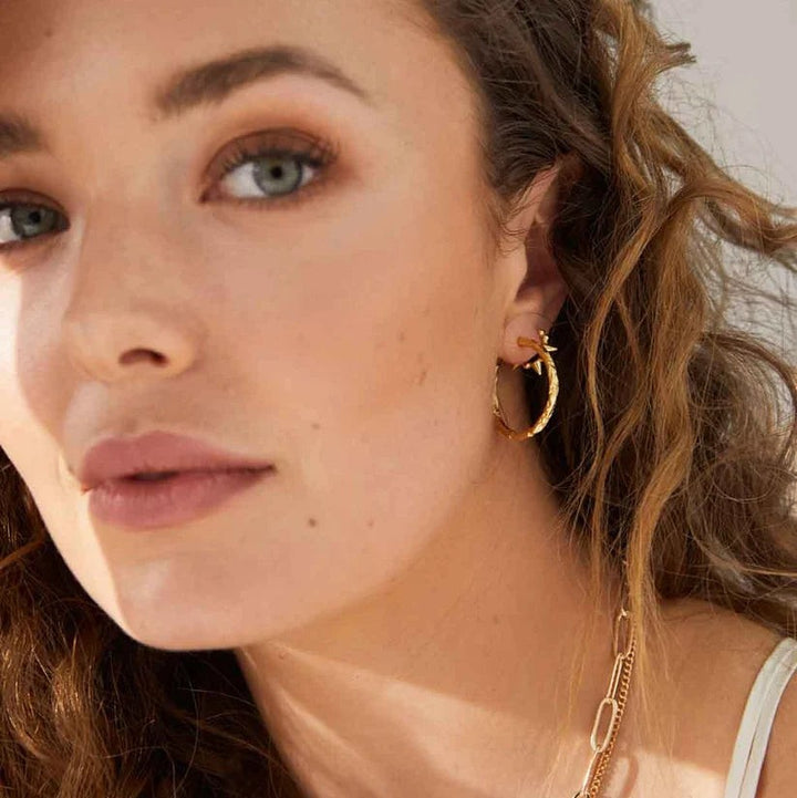 Formation Co Magma Textured Hoop Earrings