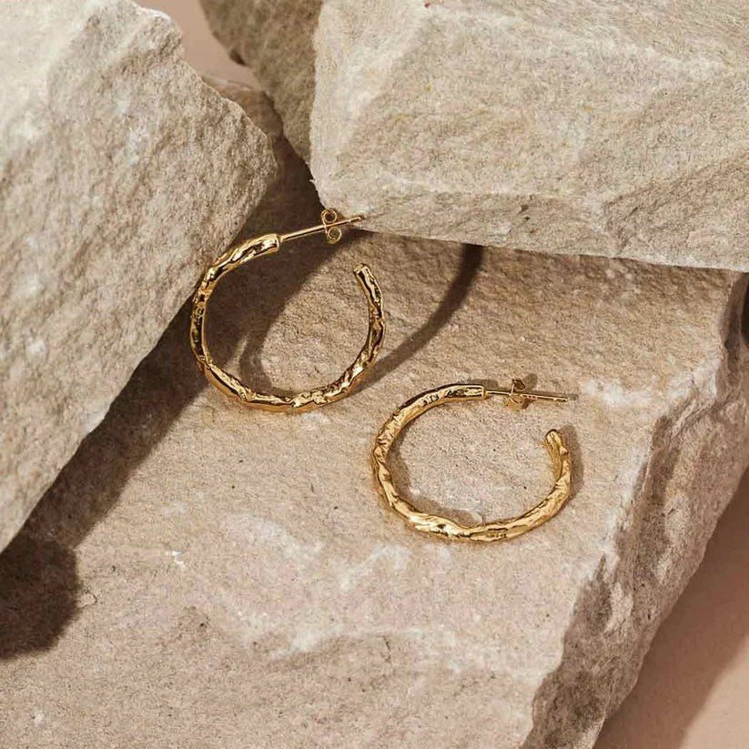Formation Co Magma Textured Hoop Earrings