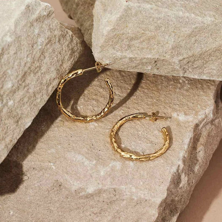 Formation Co Magma Textured Hoop Earrings