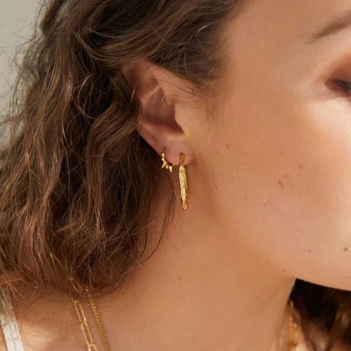 Formation Co Magma Textured Hoop Earrings