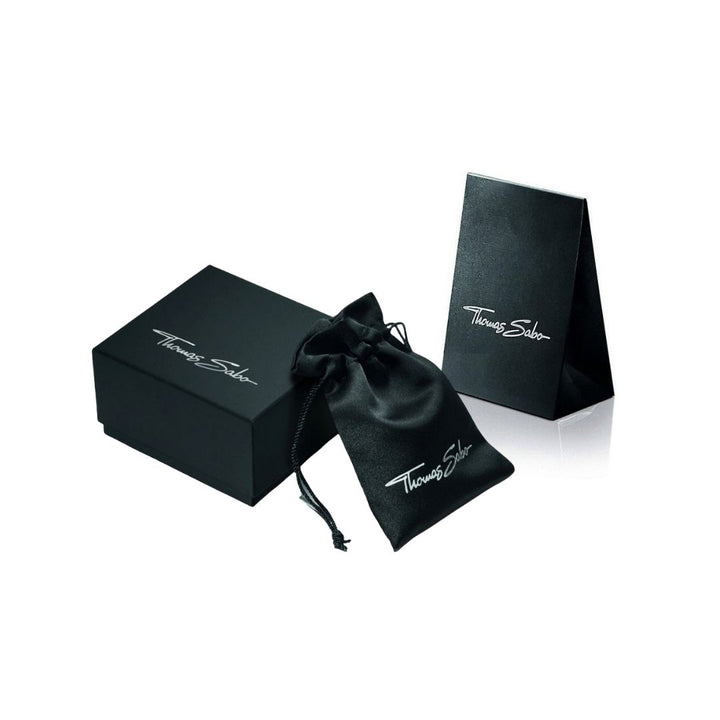 Thomas Sabo Silver Heart Stud Earrings with White Zirconia