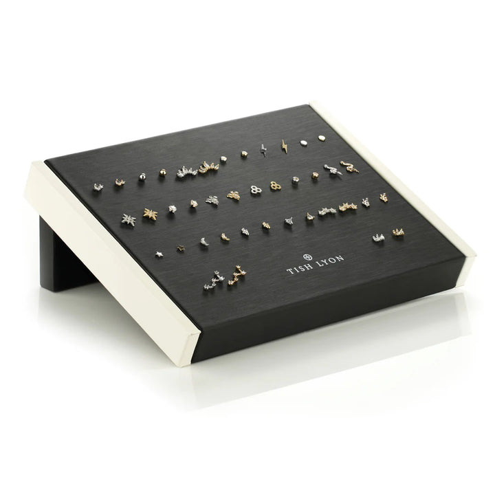 Tish Lyon threadless earring collection