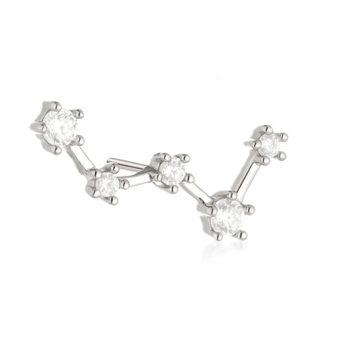 Tish Lyon 14ct White Gold Constellation Threadless Labret Single Earring
